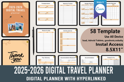 Editable 2025-2026 Digital Travel planner Product Image 1