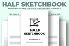 Half Sketchbook KDP Interior Product Image 1