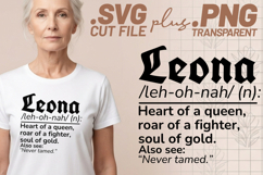 4x Leona Guerrera Inspirada Tired Cute Definition SVG Files Product Image 2