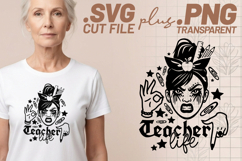 4x Teacher Designs SVG Cut Files Cricut Sublimation Shirt Product Image 2