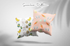 Cute Easter Bunny Chick Seamless Pattern Product Image 2