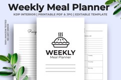 Weekly Meal Planner KDP Interior Product Image 1