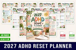 2027 ADHD Reset Planner Product Image 1