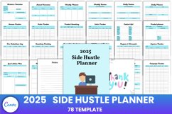 2025 Side Hustle Planner Canva Interior Product Image 1