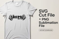 4x Fitness Quotes Gym Workout Graphics SVG Cut Files Shirt Product Image 2