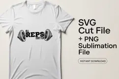 4x Fitness Quotes Gym Workout Graphics SVG Cut Files Shirt Product Image 2