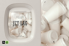 Airline Window Coffee Cups Mockup Product Image 1