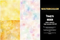 Watercolor Square Coaster - 04 Variations Product Image 1