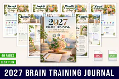 2027 Brain Training Journal Product Image 1