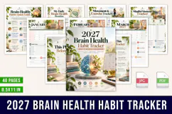 2027 Brain Health Habit Tracker Product Image 1