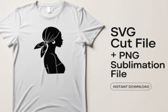 4x Breast Cancer Awareness Woman Ribbon Floral SVG Cut Files Product Image 2