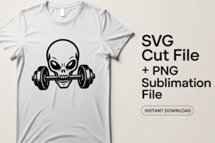 4x Fitness Sweating Out My Demons Skull SVG Cut Files Shirt Product Image 2