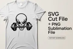 4x Fitness Sweating Out My Demons Skull SVG Cut Files Shirt Product Image 2