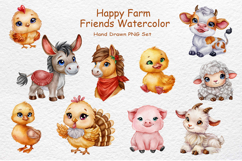 Farm Life Watercolor Animals Product Image 1
