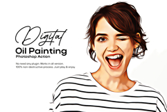 Digital Oil Painting Photoshop Action Product Image 1
