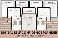 Digital Self Confidence Planner Canva Interior Product Image 1