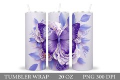 Butterfly Tumbler Design. Butterfly Sublimation Product Image 1