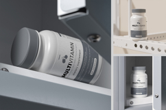 Fitness Supplement Bottle Mockup Product Image 1