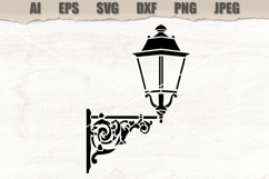 Stencil Vintage Street Lamp Product Image 1
