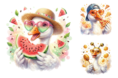 Cute Summer Goose Sublimation Bundle Art Product Image 1