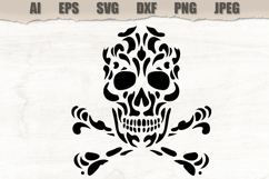 Stencil Skull and crossbones Product Image 1