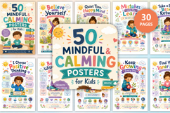 50 Mindful &amp; Calming Posters for Kids Product Image 1