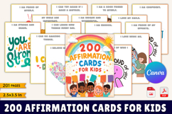 200 Affirmation Cards for Kids Product Image 1