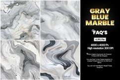 Gray Blue Marble Square Coaster - 04 Variations Product Image 1