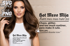 4x Hot Mess Mija Diosa Mode Cafecito Drama Definition SVG Product Image 2