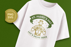 St. Paddy's Day Beer Leprechaun SVG Product Image 1