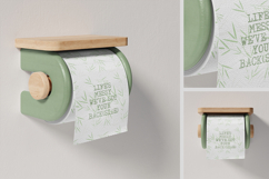 Toilet Tissue Paper Roll Mockup Product Image 1