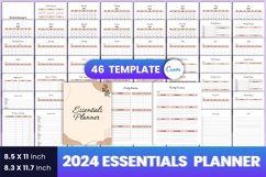 2024 Essentials Planner Canva Interior Product Image 1
