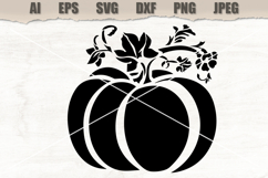 Stencil Floral Pumpkin Product Image 1