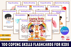 100 Coping Skills Flashcards for Kids Product Image 1