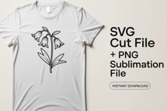 4x Floral SVG Botanical Line PNG EPS Cut Files Cricut Crafts Product Image 2