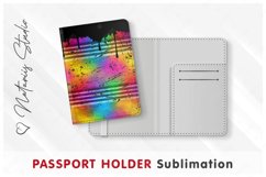 Oil Drum pattern - Passport Holder sublimation. Product Image 1