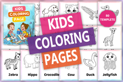 Coloring Pages for Kids Animal Theme Product Image 1