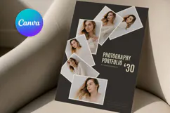 Minimalist Dark Photography Portfolio Photo Collage Product Image 1