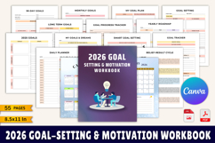 2026 Goal-Setting &amp; Motivation Workbook Product Image 1
