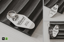Vintage Hotel Key Tag Mockup Product Image 1