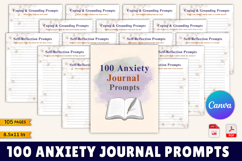 100 Anxiety Journal Prompts Product Image 1