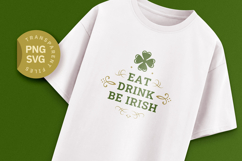 Eat Drink Be Irish SVG Product Image 1