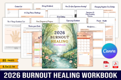 2026 Burnout Healing Workbook Product Image 1