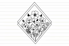 Wildflower Blooms Svg, Flower Svg, Blooming Flowers Svg Product Image 7
