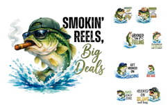 Funny Bass Fishing Sublimation Bundle Product Image 1