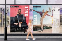 Advertising on a Glass Storefront Mockup Product Image 1