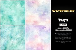 Watercolor Square Coaster - 04 Variations Product Image 1
