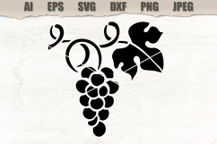Stencil Grape Cluster Product Image 1
