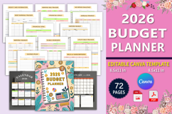 2026 Budget Planner Canva KDP Product Image 1