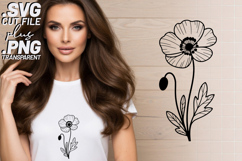 4x Floral SVG Poppy Daisy Bluebell EPS Cut Files Cricut Product Image 2